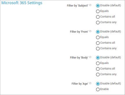 Microsoft 365 Settings